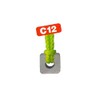 Thanksgiving C-12 Carbide Dust Cutting Metal, Height x Width x Thickness 0.5 inches (12 mm) x Thickness 0.2 inches (5 mm) with Strap