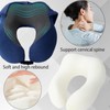 YOUYIKE Aeroplane Neck Pillow, Travel Pillow with Hood, Travel Pillow