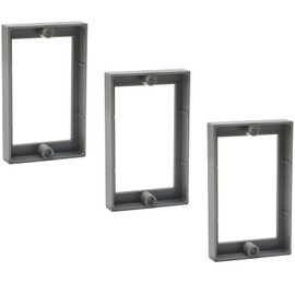 3 Pack 1/2"" Receptacle Outlet Box Extender, Electrical Outlet Extender for Electrical Box and Electrical Outlet Switches,Power Outlet Accessories (Gray)