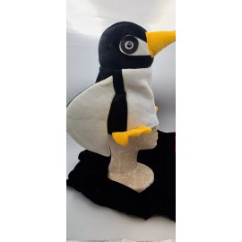 J Hat Penguin Hat velour hat funny hat novelty hat Bird Hat