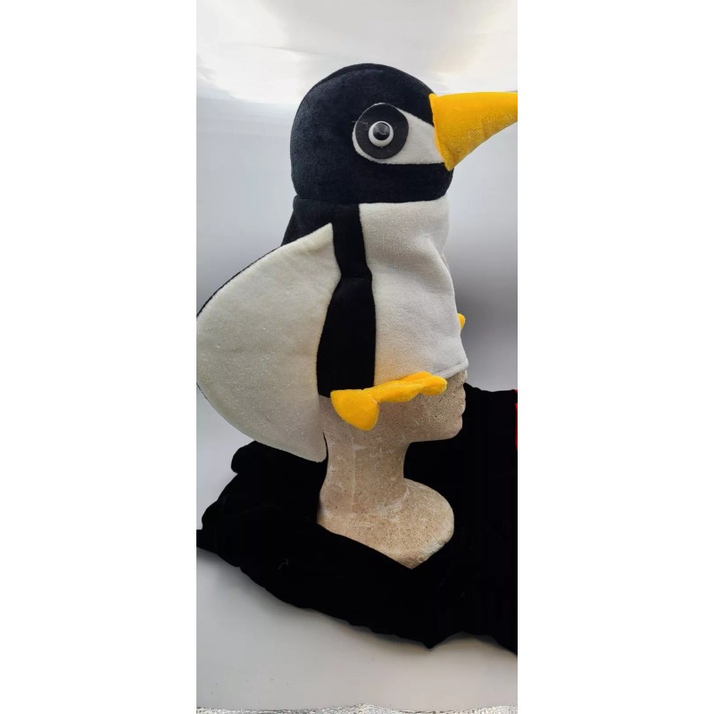 J Hat Penguin Hat velour hat funny hat novelty hat
