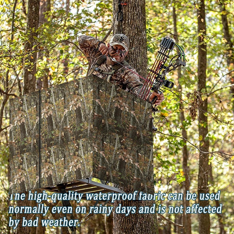 142"X37.5" Hunting Tree Stand Blinds for Deer Hunting Universal Camo