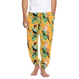 Mad Engine mens Birds of Paradise Pajama Bottom, Gold, XX-Large US