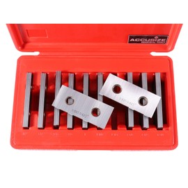 Accusize Industrial Tools 1/8'' Thickness 10 Pairs Precision Parallel Sets, 3'' Length, EG10-1403