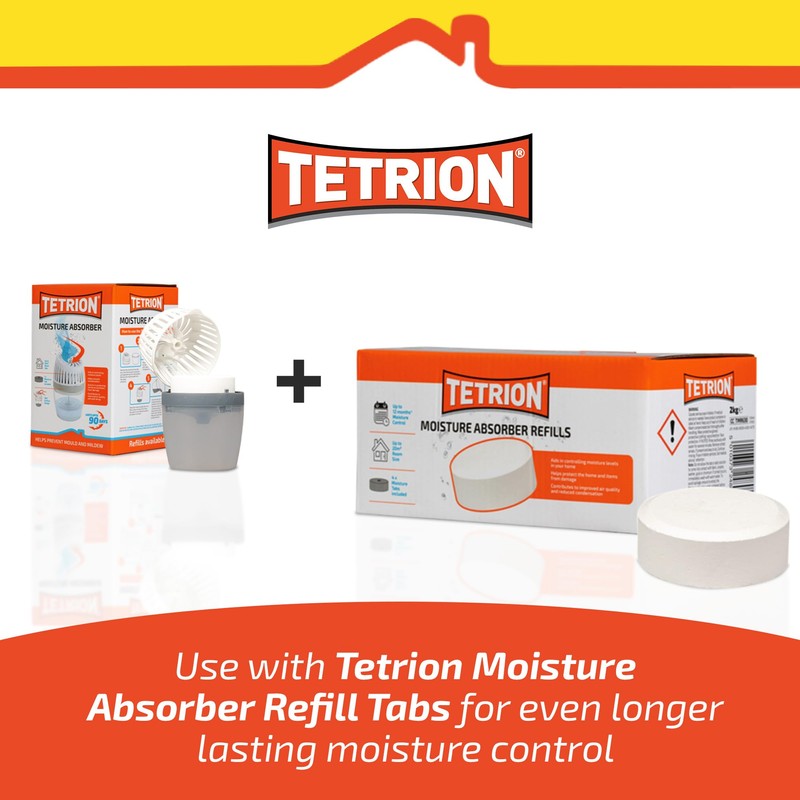 Tetrion Moisture Absorber, 630 g - Prevents Condensation, Controls Moisture,