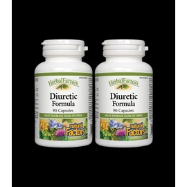 Natural Factors [2 for Deal] HerbalFactors Diuretic Formula, 90 Capsules