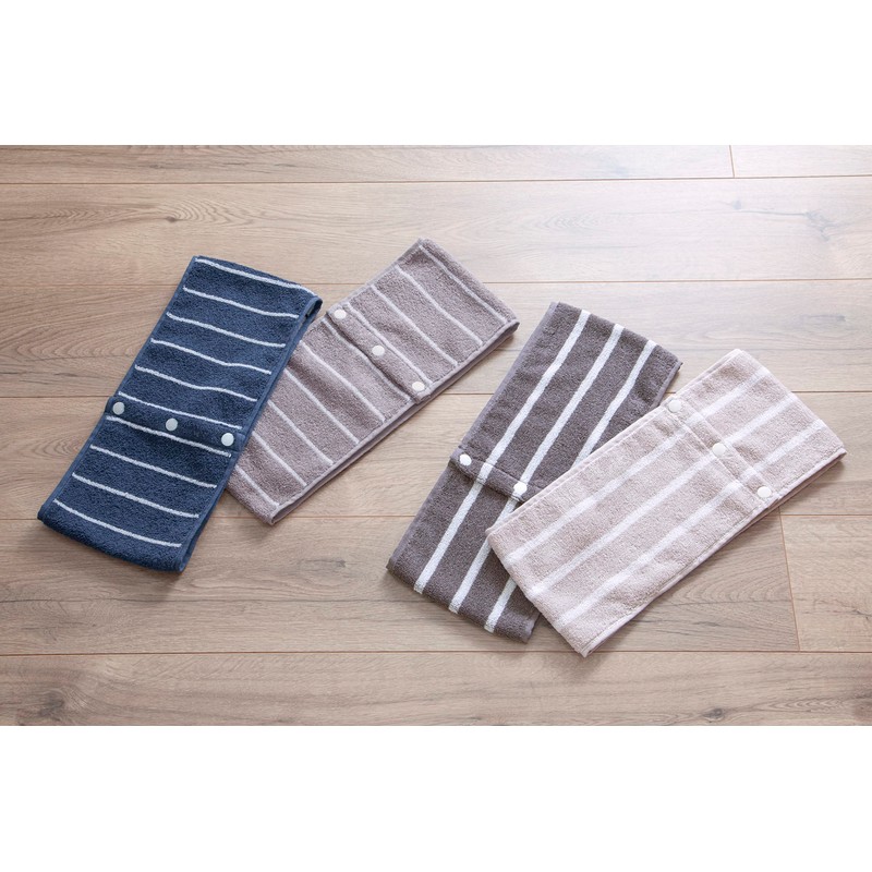 kosugizen Twirl Towel, Striped, 6.3 x 31.5 inches (16 x