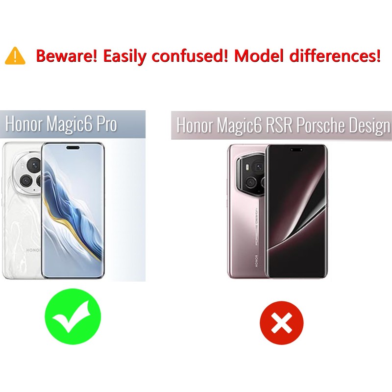 HONLEN Case Suitable for HONOR Magic6 Pro 5G (6.8" Inches),