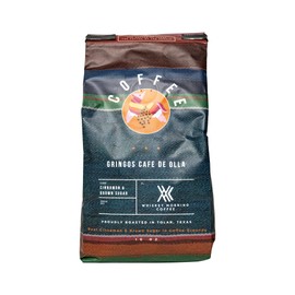Gringos Cafe De Olla: Ground Coffee with Actual Cinnamon Stick and Piloncillo, 10 oz bag, Medium Roast