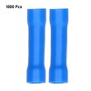 1000 Pcs Blue Butt Connectors Fully Insulated Crimp Terminal Connectors