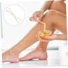 Healeved 5sets Convenient Waxing Sticks for Hair Removal Wooden Applicator