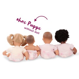 Götz Happy Flower 3403588 Accessory Set Nappies Doll Accessories Size S 20-Piece Clothing and Accessory Set for Baby Dolls from 30 - 33 cm