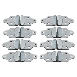 8 Sets Utility Trailer Wood Panel Side Straight Bracket, for Stake Body Latch Rack Gate Connector - 16 Pack, 8 Joints (8)
