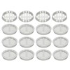 sourcing map 20Pcs 60mm/2.4in Air Vents Circular Soffit Vents, Light