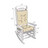 Klear Vu Omega Non-Slip Rocking Chair Cushion, Assembled in USA,