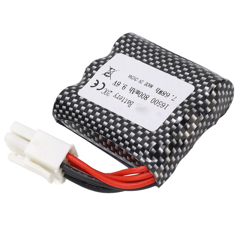 9.6V RC Car Battery 800mAh High Rate Portable Lithium Battery