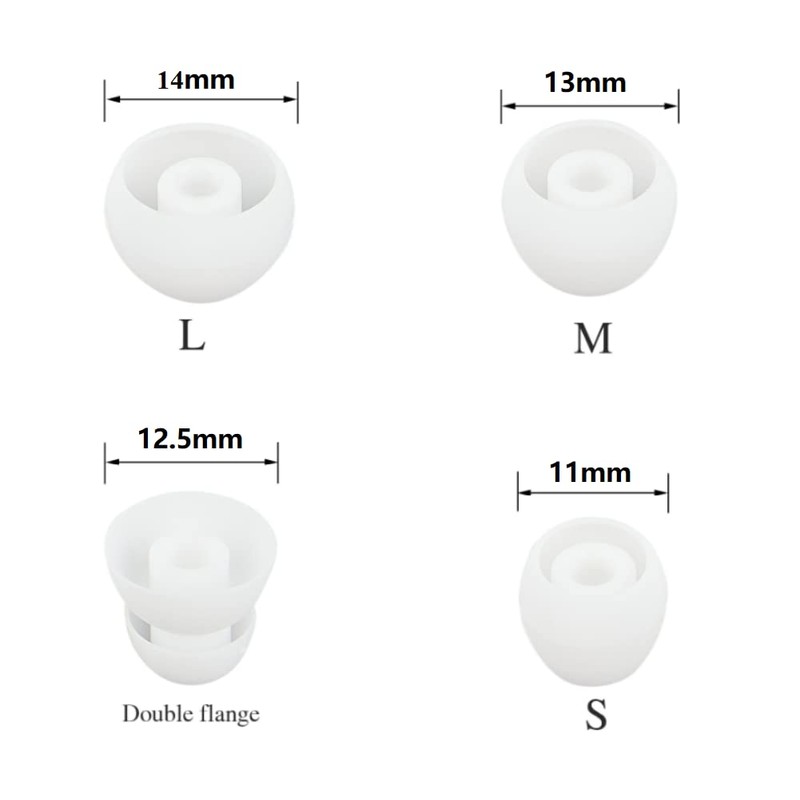Replacement Earbuds Silicone Earbuds Buds Set 8 Pairs Compatible with