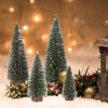 Pack of 9 Christmas Trees, Mini Green Christmas Tree, Artificial