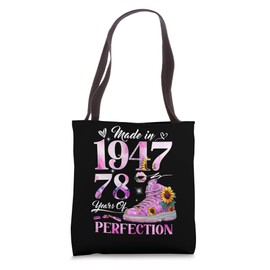 Chapter 78 EST 1947 78 Years Old Gifts 78th Birthday Queen Tote Bag