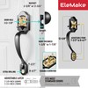 Elemake Front Door Lock - Front Door Handle Exterior/Interior Front