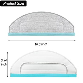 Frexusuent Mop Pad Replacement Part for Yeedi Cube for Yeedi CC Robotic Robot Vacuum Cleaner,6 Pcs Washable and Reusable Soft Microfiber Mop Pads Accessories