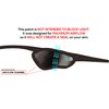 Eye Patch, Black, Concave, Air Vents, Adult Size, Kydex Body,