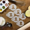 Designer Stencils C486 Chess Cookie Stencil Set, Beige/Semi-Transparent, fits 2.5"