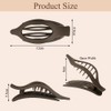 LOPHE Hair Claws, 6 Pcs Ergonomic Curved Hair Claw Clips