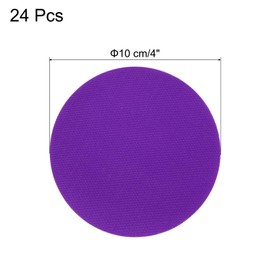sourcing map 24 Pcs Carpet Spot Markers, 4 Inch Circle Floor Dots for Classroom Carpet, Circles Spots Dots for Preschool Teacher Supplies, Flexible Seating, Purple