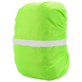 Rain Cover for Backpack, Waterproof Rain Cover with Reflective Strips (40-55L), Water and Wind Resistant, Backpack Cover Reflective, Neon Green, Rain Cover for Hiking, Camping, Cycling