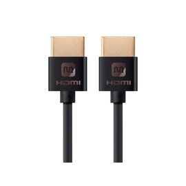 Monoprice High Speed HDMI Cable - 6 Feet - Black, 4K@24Hz, 10.2Gbps, 36AWG, YUV, 4:2:0 - Ultra Slim Series