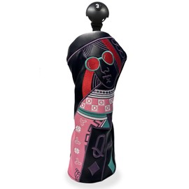 IMUSUBI Poker Golf Headcover Fairway Wood Cover Headcover with Premium Synthetic Leather Material Embroidery Poker Pattern Fits for All Brand Golf Headcovers (for Fairway Wood)