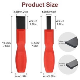 Linkstyle Carbide Scraper, 2 PCS Gasket Scraper Tool for Engine and Automotive, 1-1/4 Inch and 5/8 Inch Gasket Scraper Set