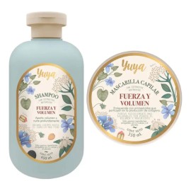 Kit Shampoo Y Mascarilla Fuerza Y Volumen Yuya 2 Pzs