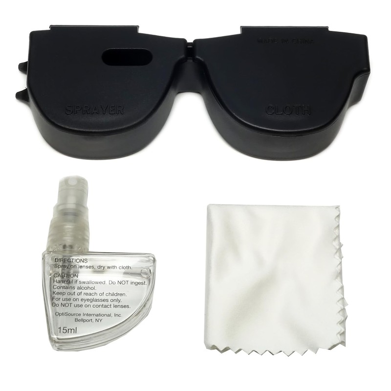 Calabria Kool Klean 2 Pack Eyeglasses Lens Cleaner Kit Pink/Black