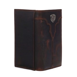 Ariat Western Wallet Mens Rodeo Center Bump Shield Brown A3550002