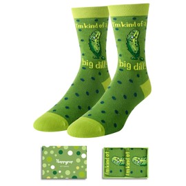 HAPPYPOP Funny Socks For Men Teens, Pickle Socks Pickle Gifts, Pun Dill Pickle Socks, Christmas Stocking Stuffers