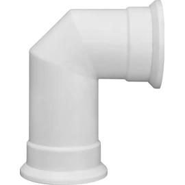 Angled Stove Pipe in White