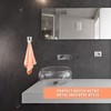 Boao 4 Pcs Self Adhesive Towel Hook Holder Grabber Stainless