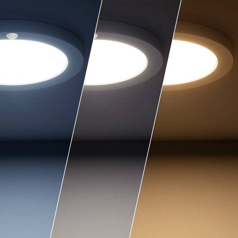 UKEW 18W PIR Ceiling Panel Light - LED Round Flush