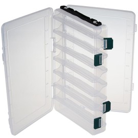 AZNABLE Lure Box Hook Case Double-Sided Tackle Box Fishing Lure Box Lure Tackle Box Clear Box Double Sided Divider with Handle for Organizing, Carrying, Multi-Case, Portable, Fishing Tackle Storage