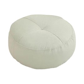 WeiLaiKeQi Round Floor Pillow, Meditation Cushion, Small Decorative Seating Cushion, Meditation Floor Pillow for Floor Seating Office, White
