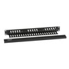 Black Box 1U Horizontal 19" IT Rackmount Cable Manager Single-Sided