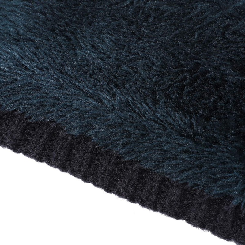 AnJuHoPa Cable Knit Headband Ear Muffs with Fleece Lining -