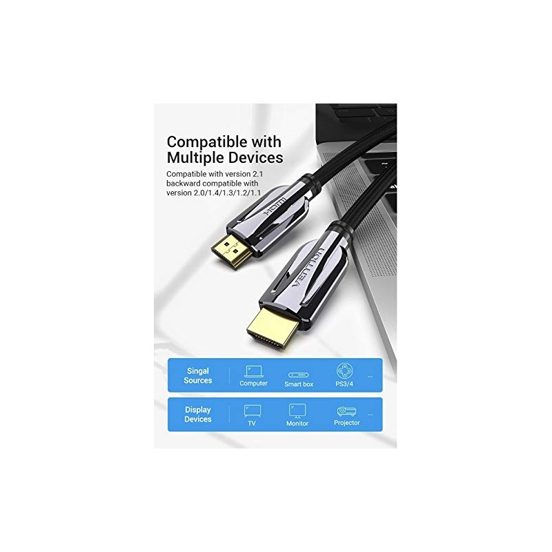 8K HDMI Cable, Vention 8K HDMI 2.1 Cable 100% Real