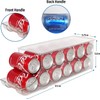 Soda Can Organizer with Lids, Stackable Soda Can Dispenser for