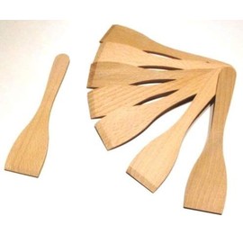 Hs24store 8 x Raclette Pusher Spatula Beech Wood