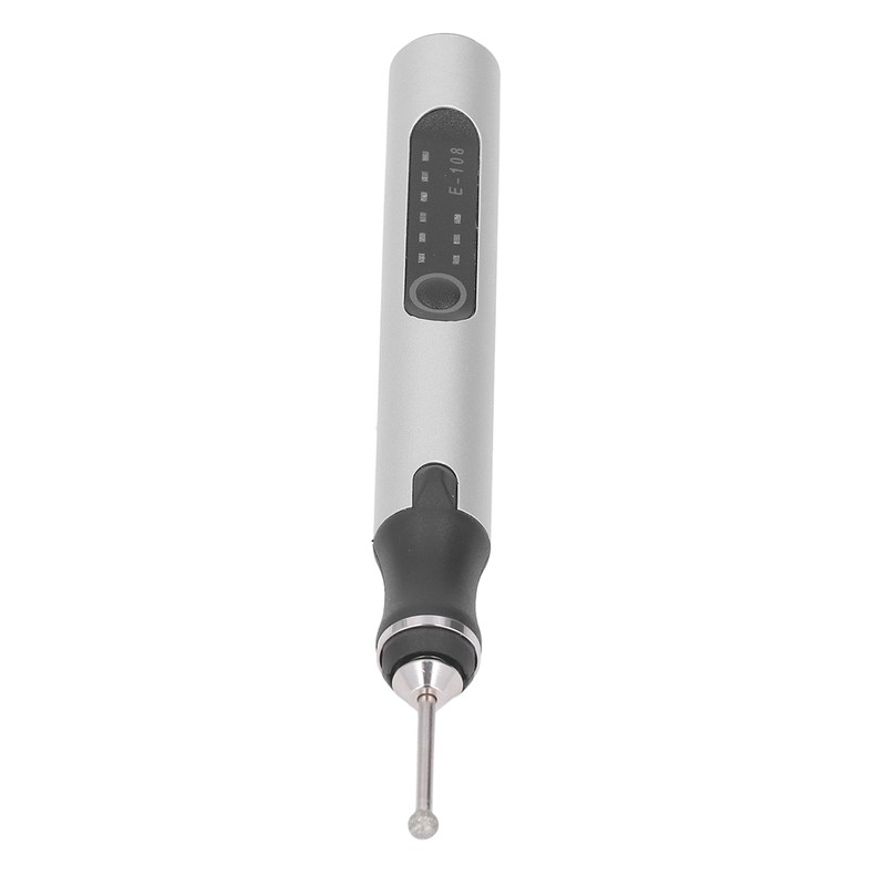 Electric Engraving Pen Set Mini Silver 10W USB Rechargeable Engraving