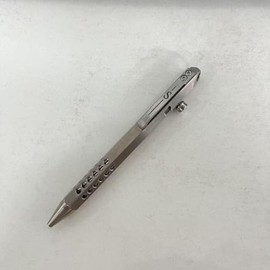 SMOOTHERPRO Titanium 6-Edge Hollow Bolt Action Pen for EDC Hexagonal Lightweight Design for Professional Writing and Everyday Use (SE401) Titanium Natural