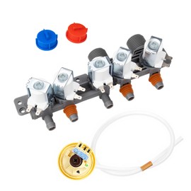 AJU73213301 AJU75152601 5221EA1008F Washer Water Inlet Valve & 6501EA1001C 6501EA1001R Water Level Pressure Switch Kit. Compatible with LG Kenmore WT7200CW WT5001C, Replaces AJU73213301 AP5204365